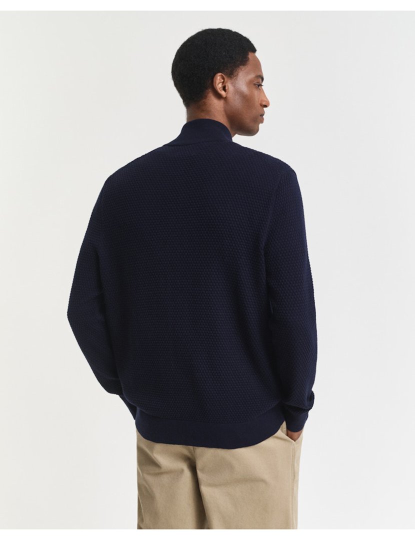 Cardigan com fecho Azul