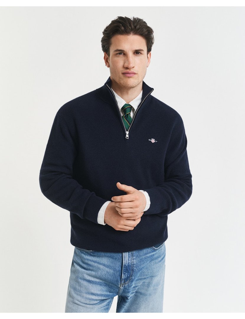 Pullover half-zip Azul