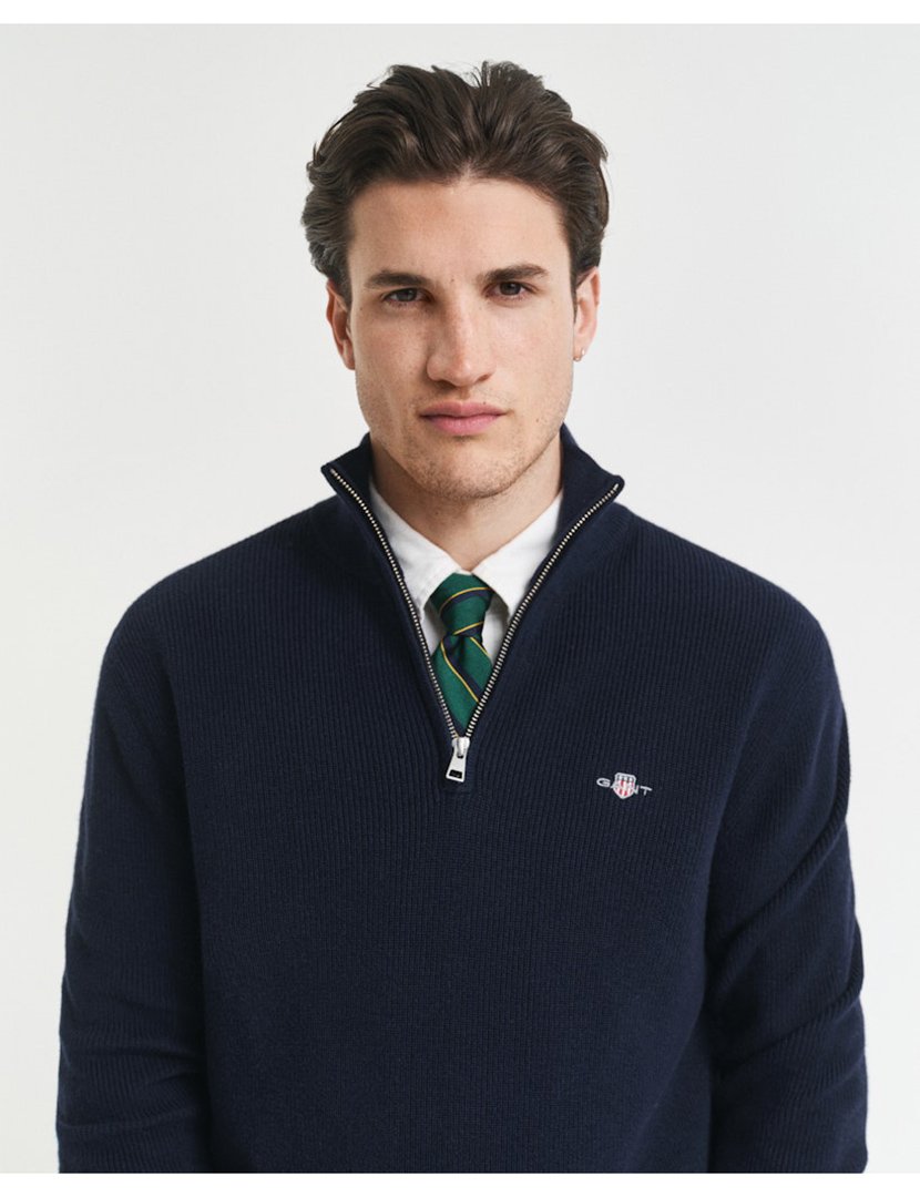 Pullover half-zip Azul