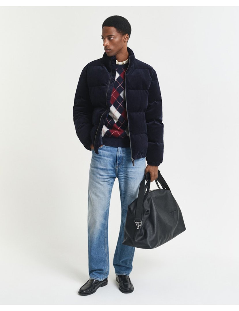 Camisola Argyle Cinzento