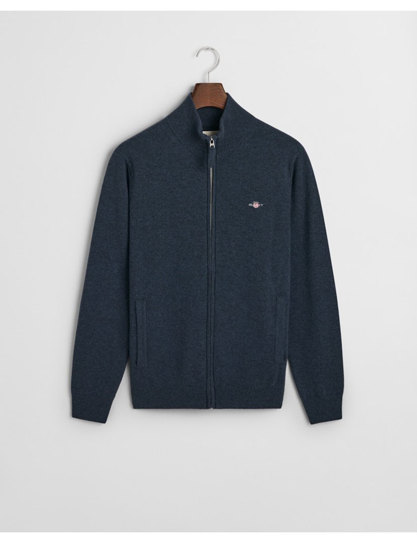 Cardigan com fecho Cinzento