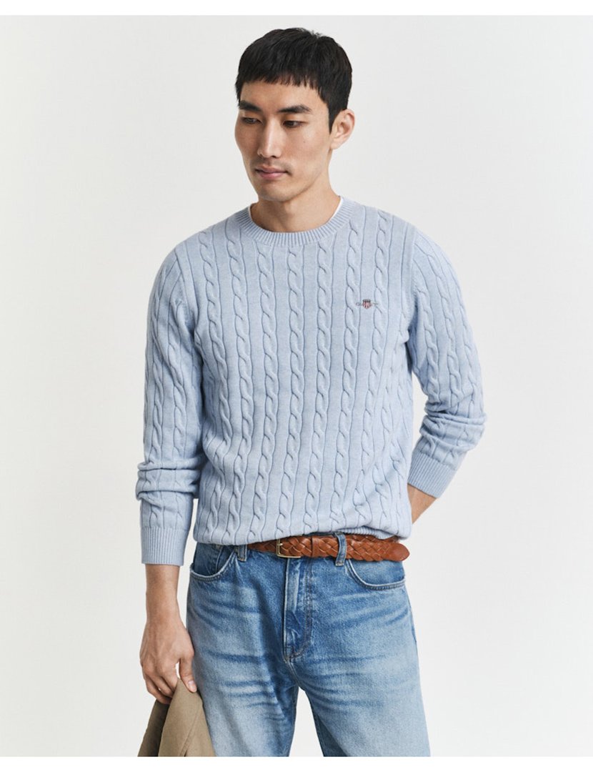 Camisola Classic Cable Knit Azul