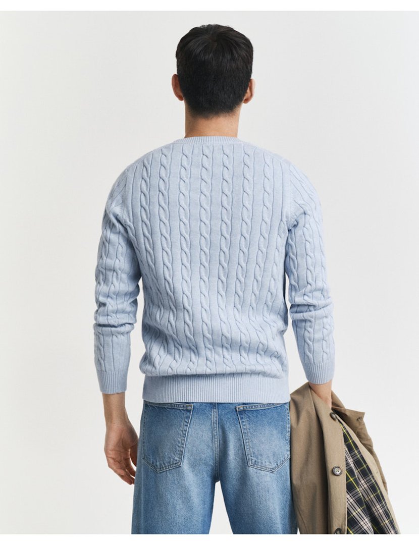 Camisola Classic Cable Knit Azul