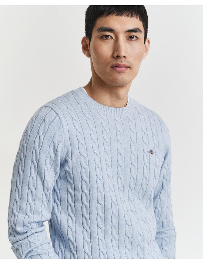 Camisola Classic Cable Knit Azul