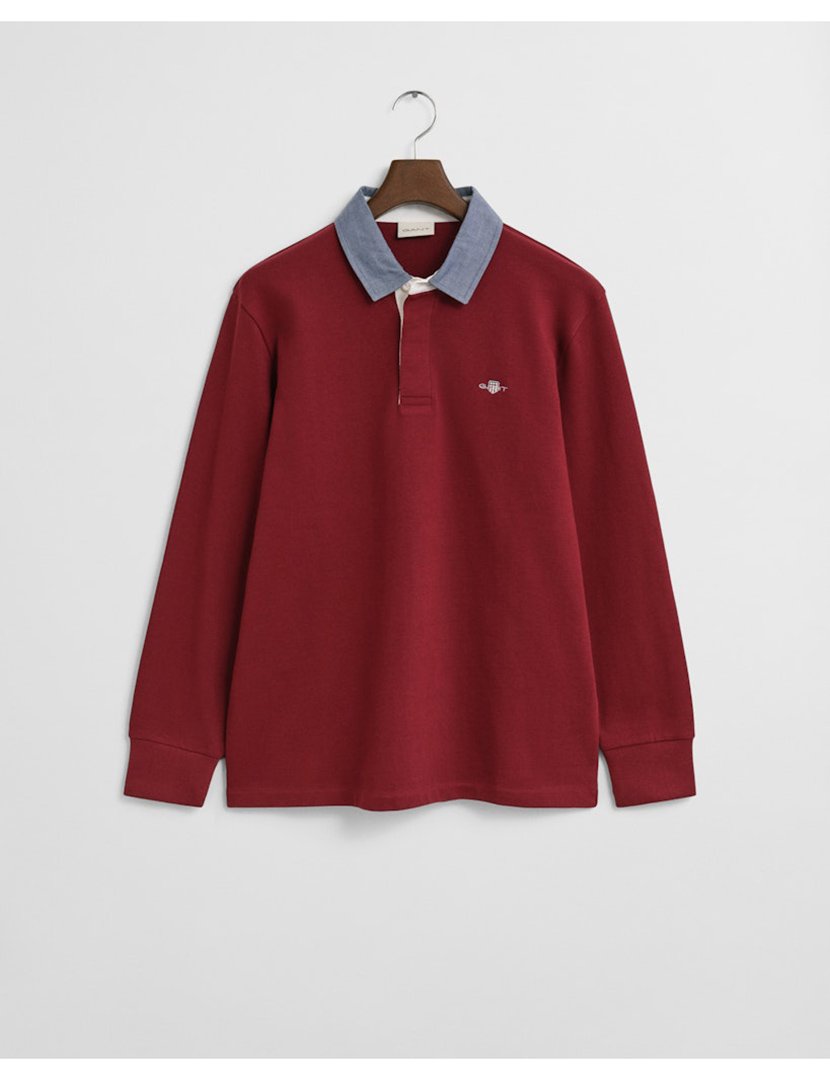 Pólo de manga comprida Vermelho