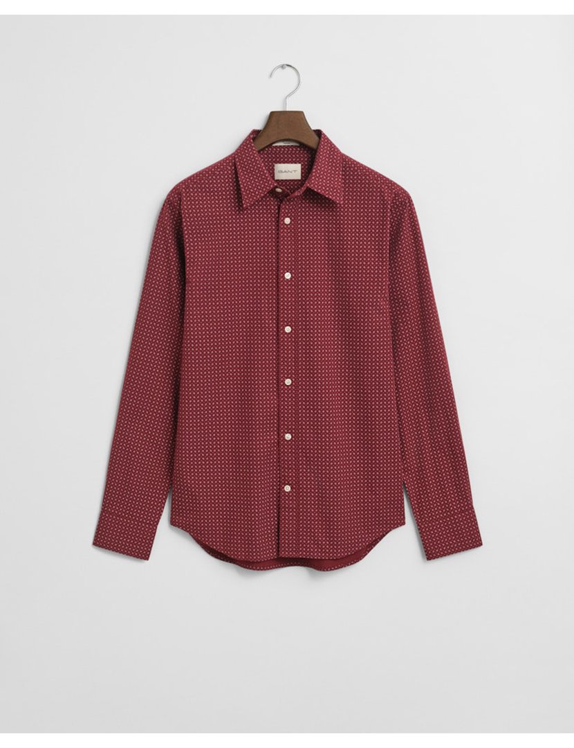 Camisa de manga comprida xadrez Vermelho