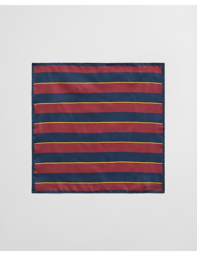 Lenço de bolso às riscas Vermelho