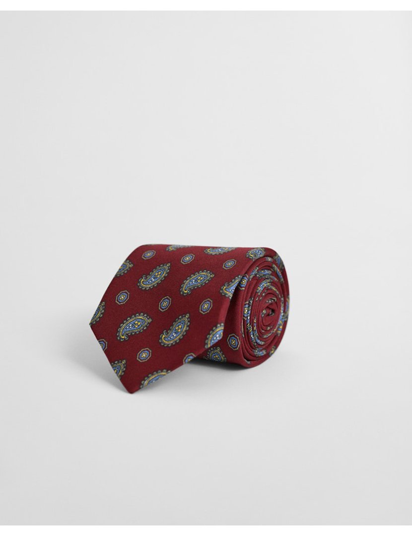 Red Paisley Tie