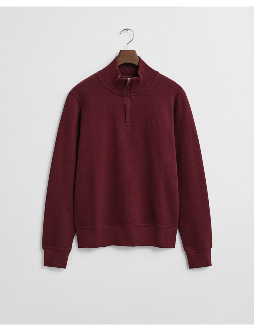 Sweatshirt halp-zip Vermelho