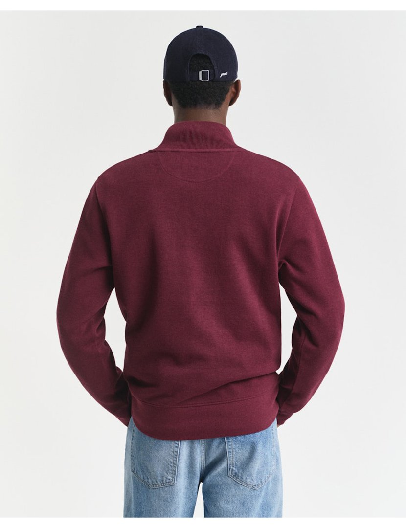 Sweatshirt halp-zip Vermelho