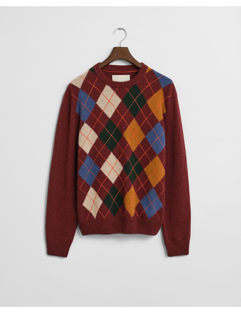 Camisola Argyle Vermelho