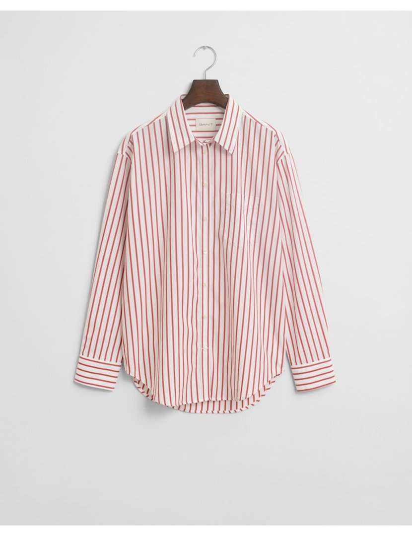 Camisa de manga comprida riscas Rosa