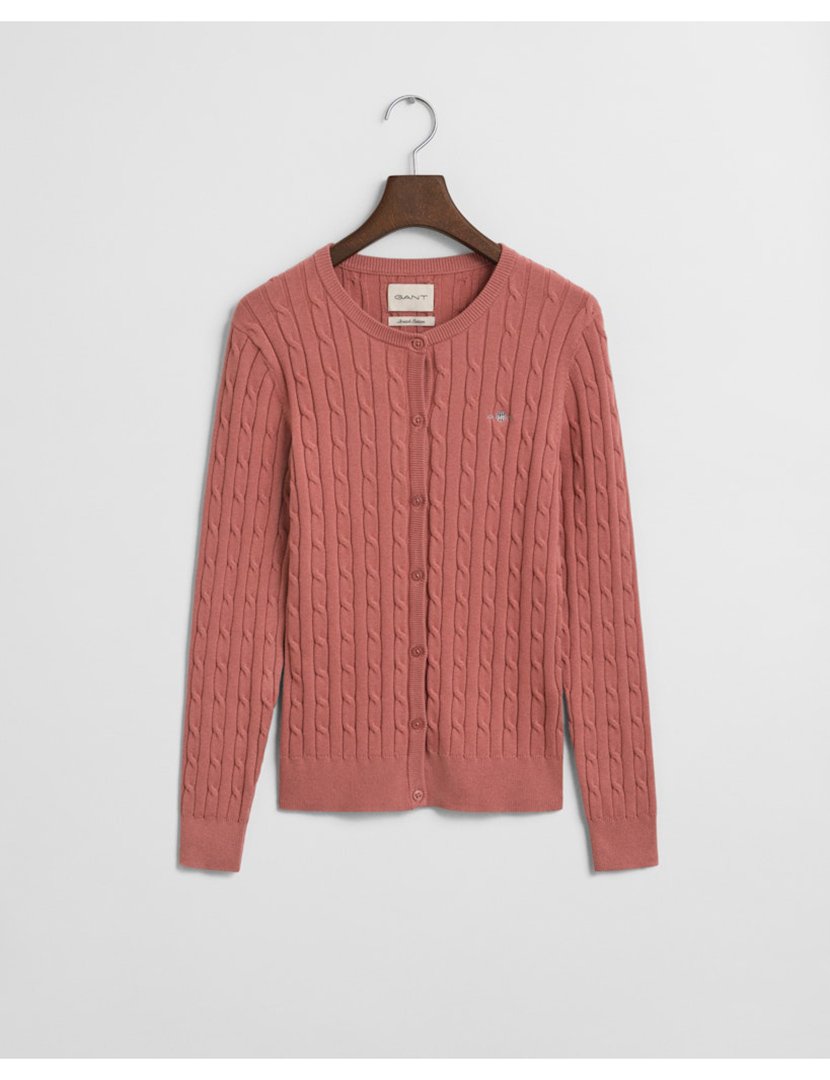 Cardigan de malha com butões Rosa