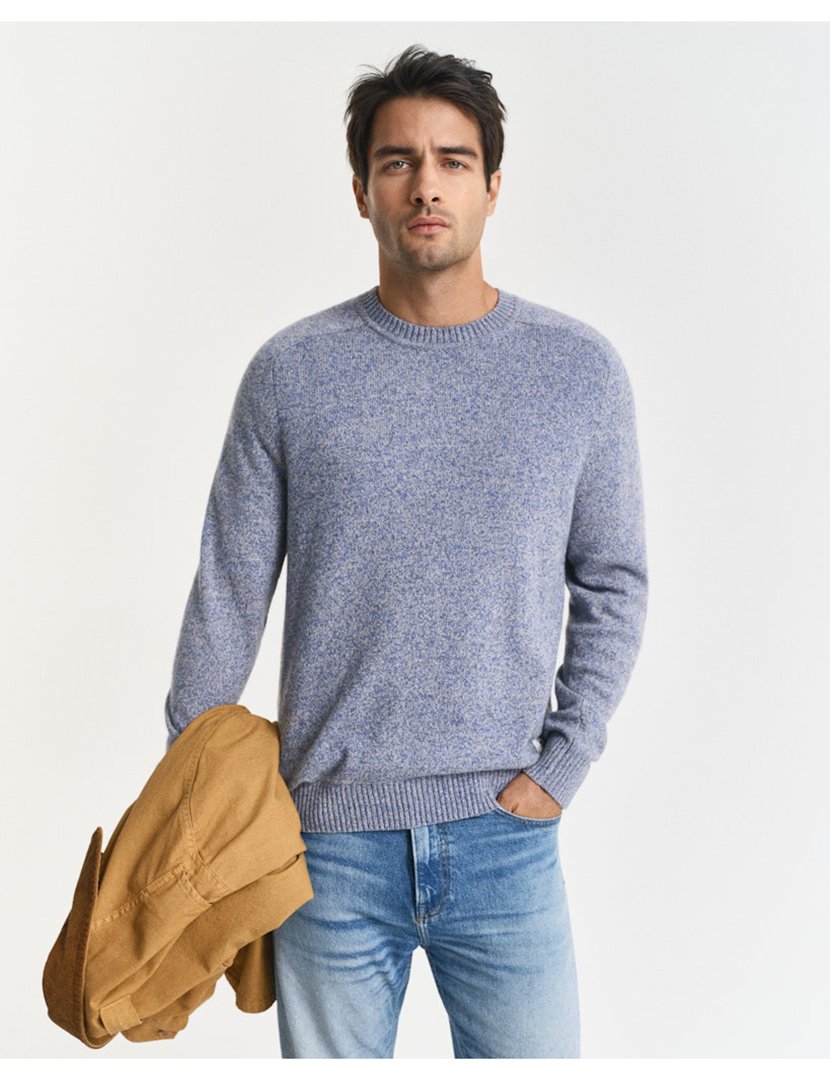 Camisola de malha Azul