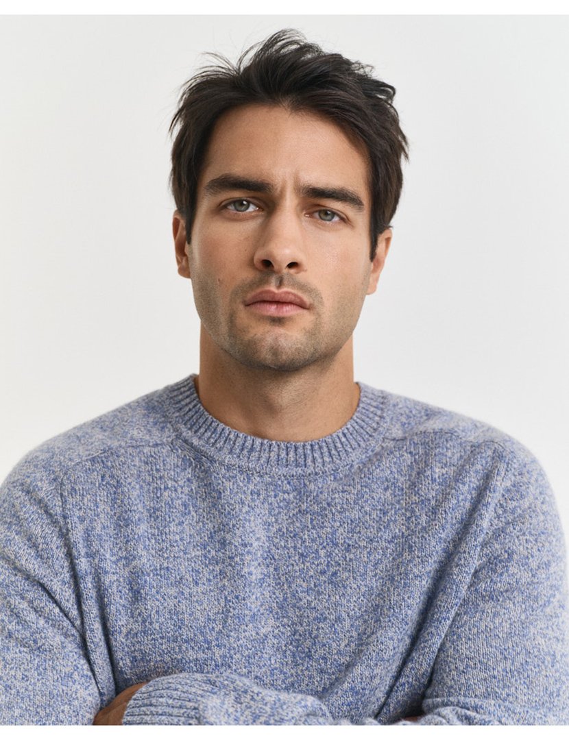 Camisola de malha Azul