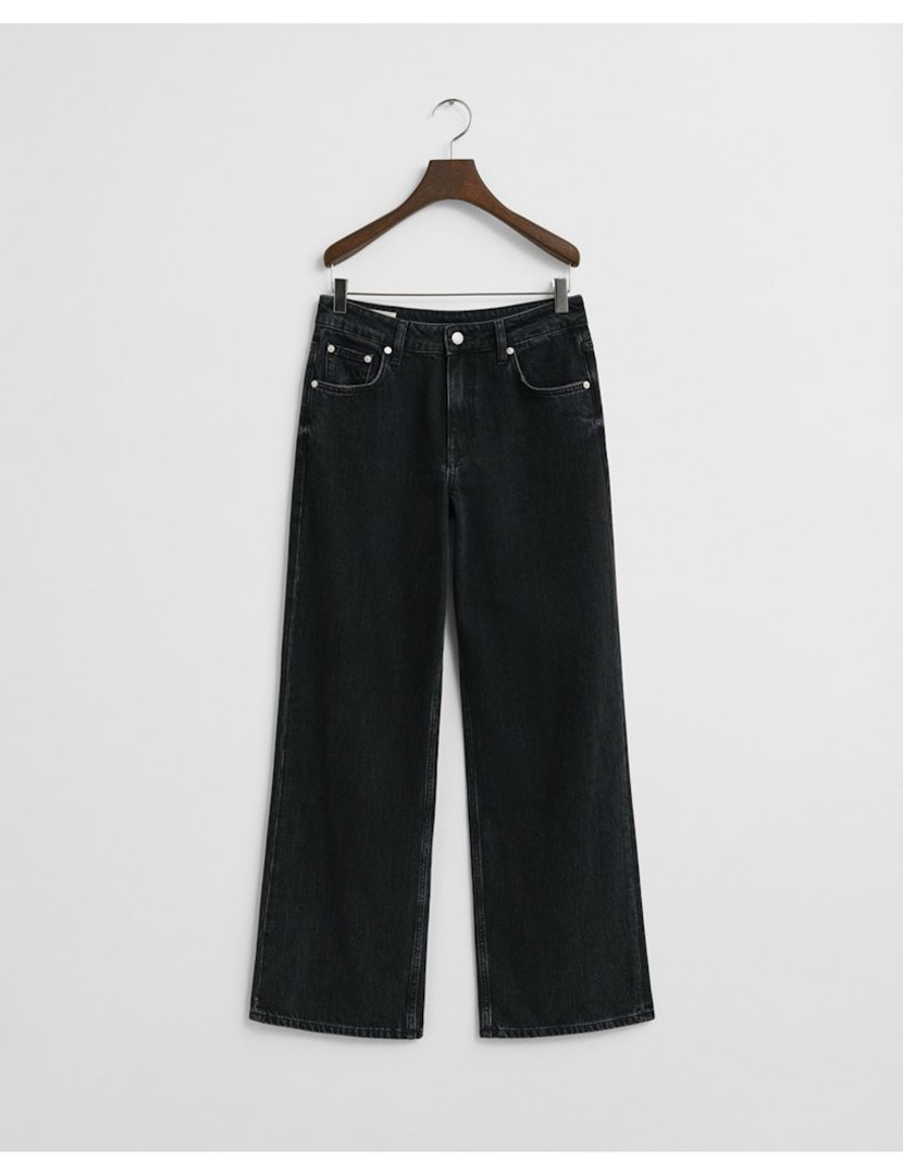 Calças de ganga relaxed fit Preto