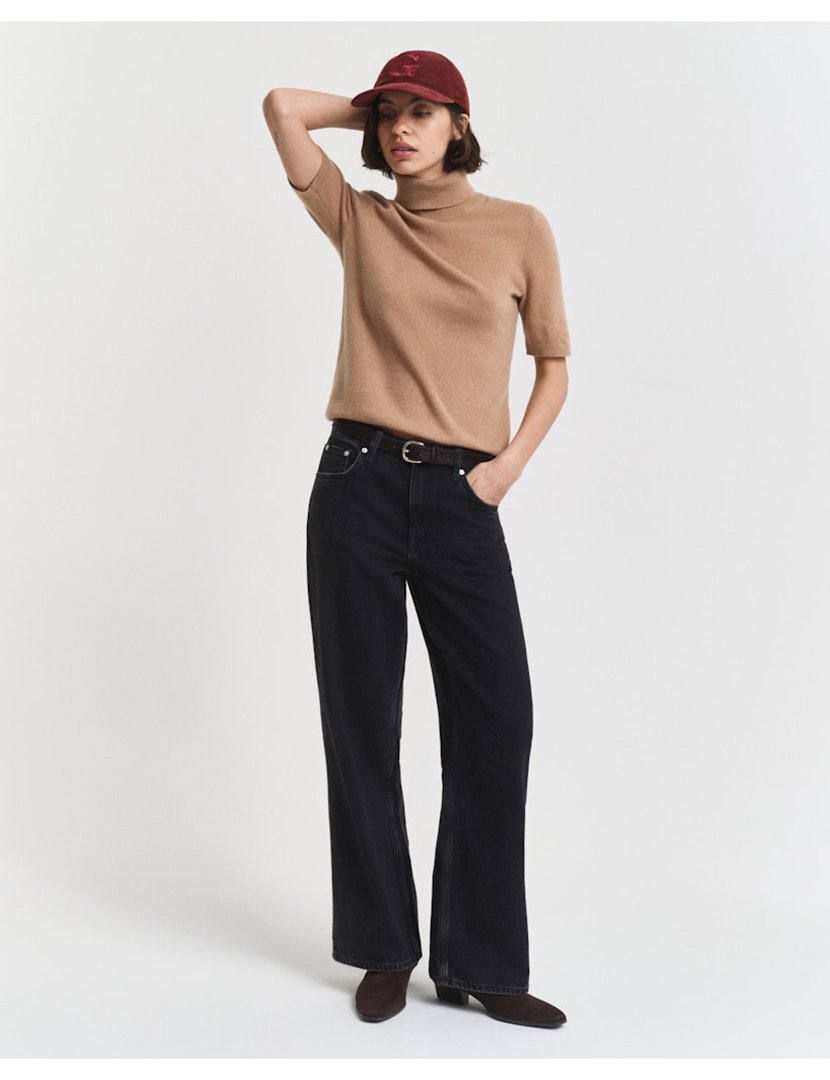 Calças de ganga relaxed fit Preto