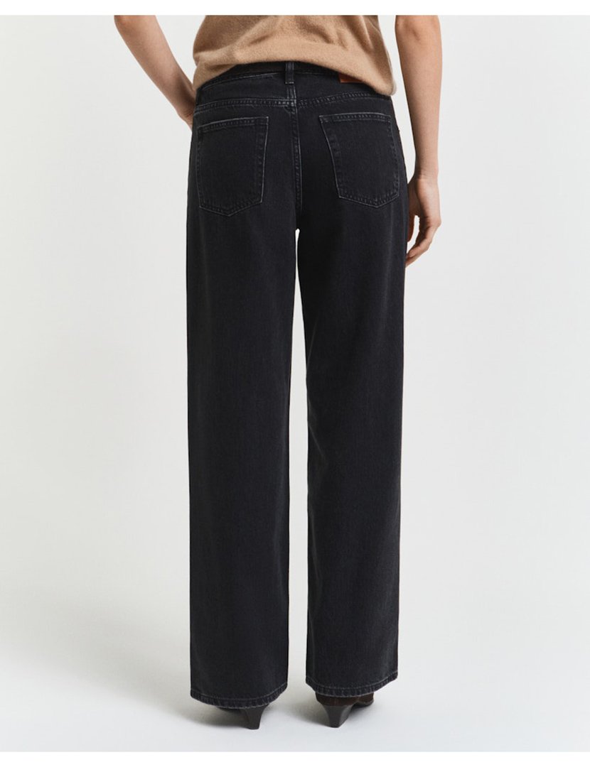 Calças de ganga relaxed fit Preto