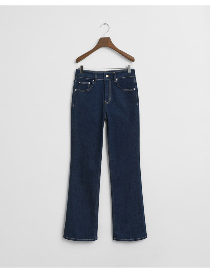 Calças de ganga slim flare Azul