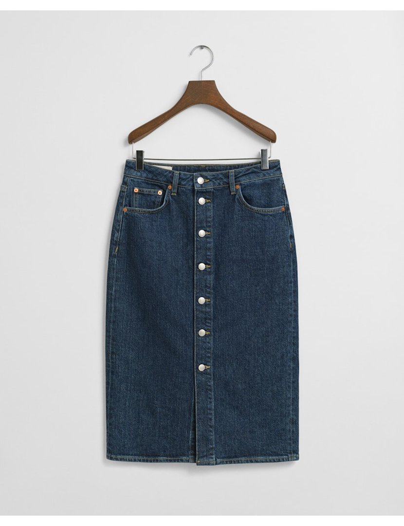 Saia de ganga midi Azul