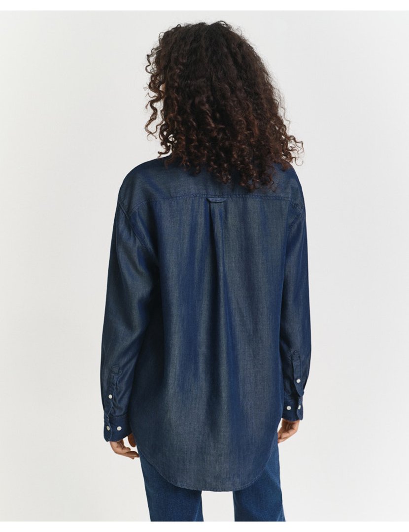 Camisa de manga comprida Indigo Azul