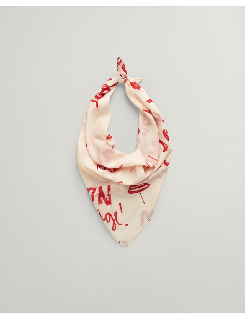 Lenço de cetim Vermelho