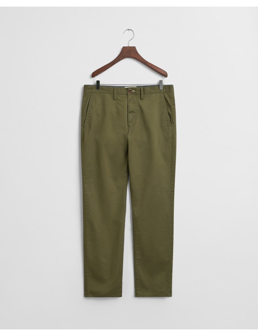 Calças Chino Regular Twill Verde