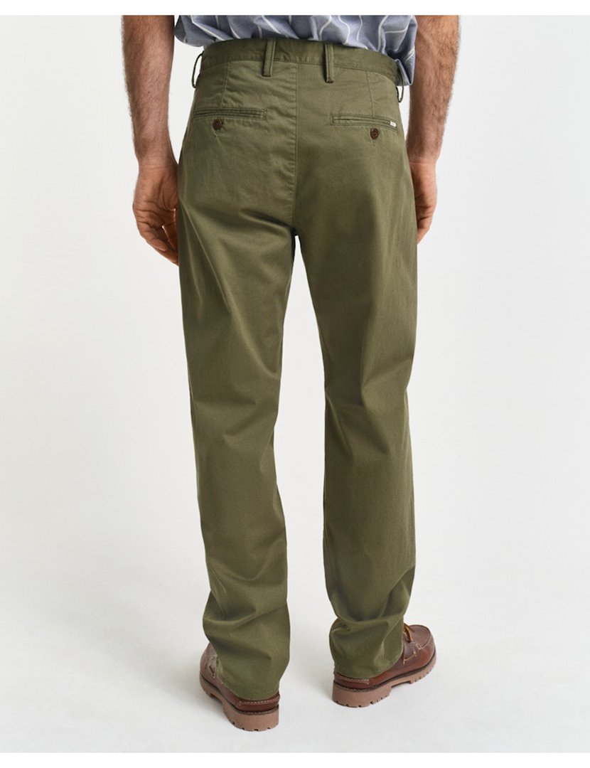 Calças Chino Regular Twill Verde