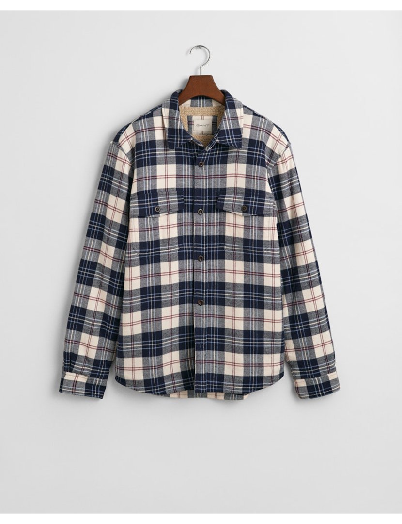 Sobrecamisa de xadrez Azul