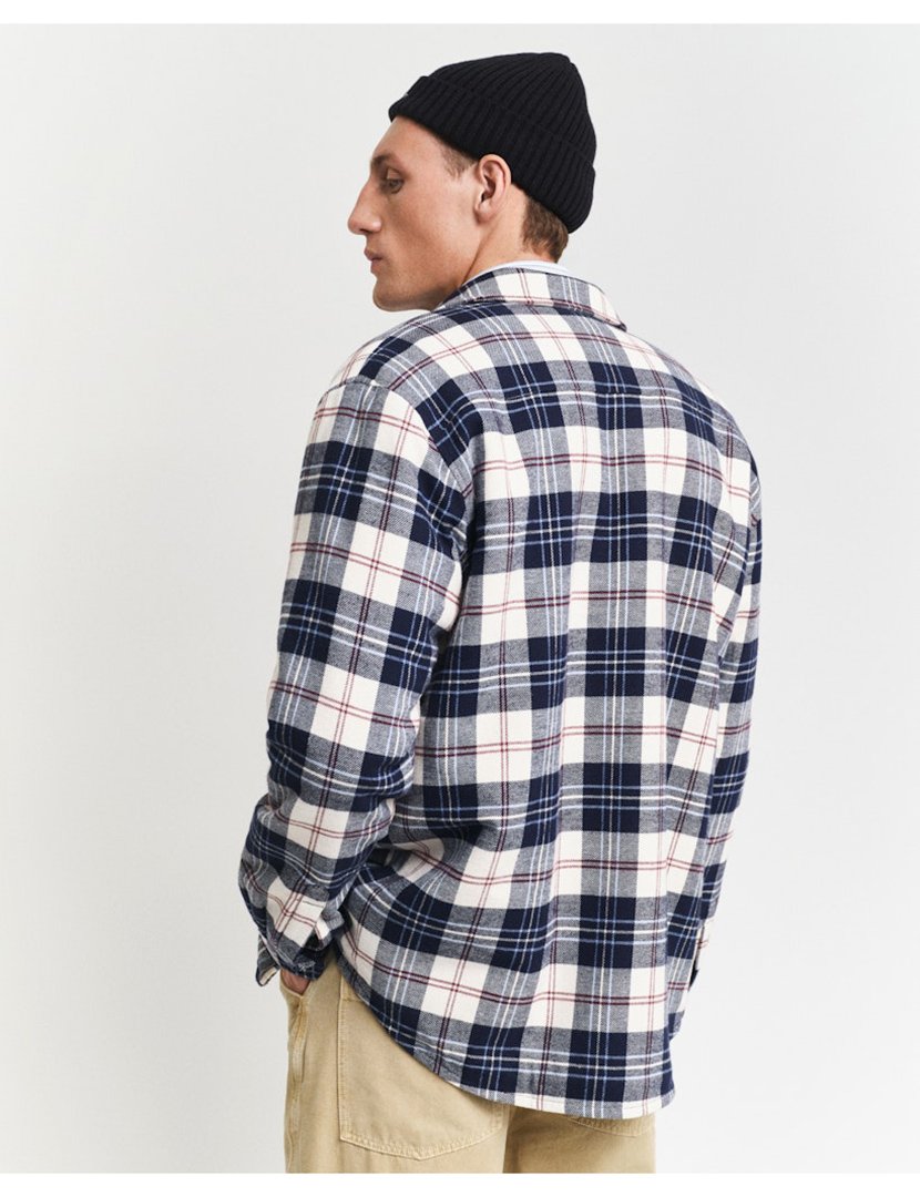 Sobrecamisa de xadrez Azul