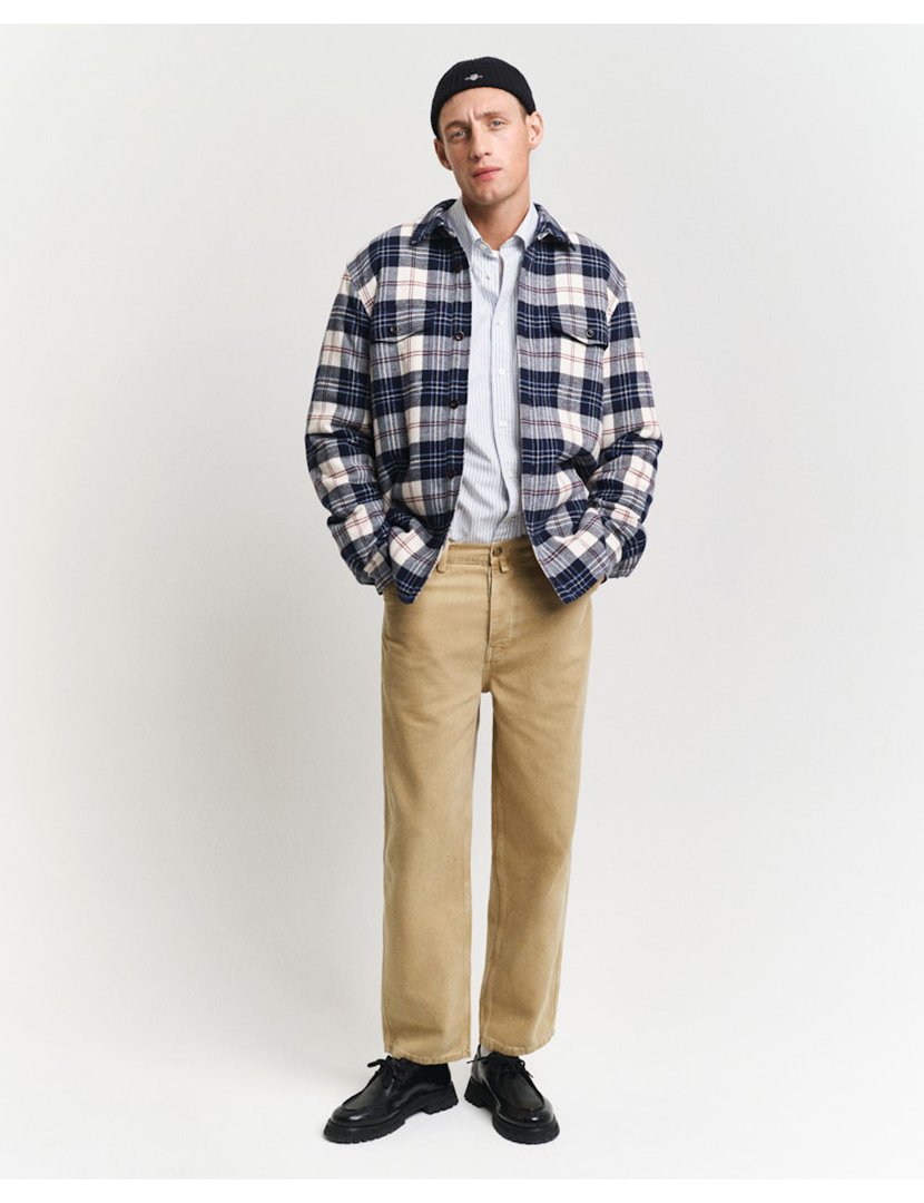 Sobrecamisa de xadrez Azul