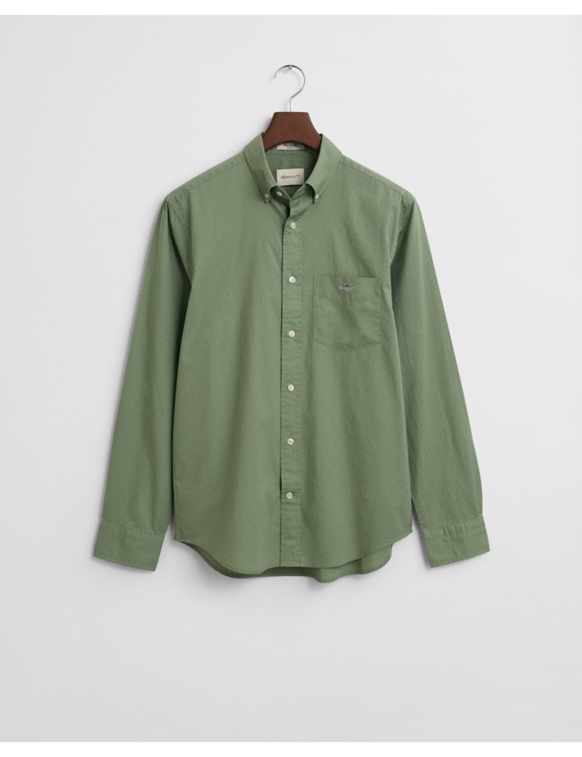 Camisa de manga comprida clássica Verde