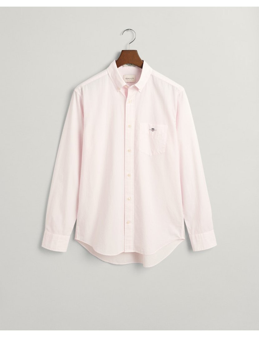 Camisa de manga comprida clássica banker Rosa