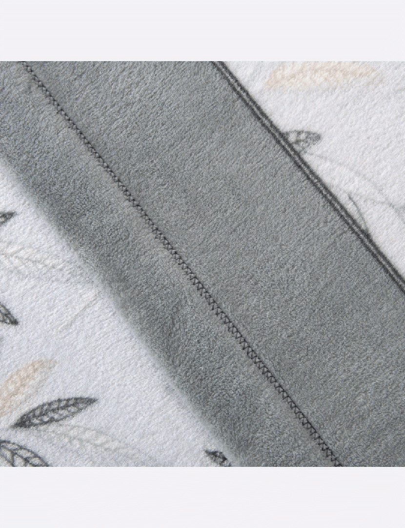 Conjunto Lençóis Coralina Leaves Cinzento 240x280 cm