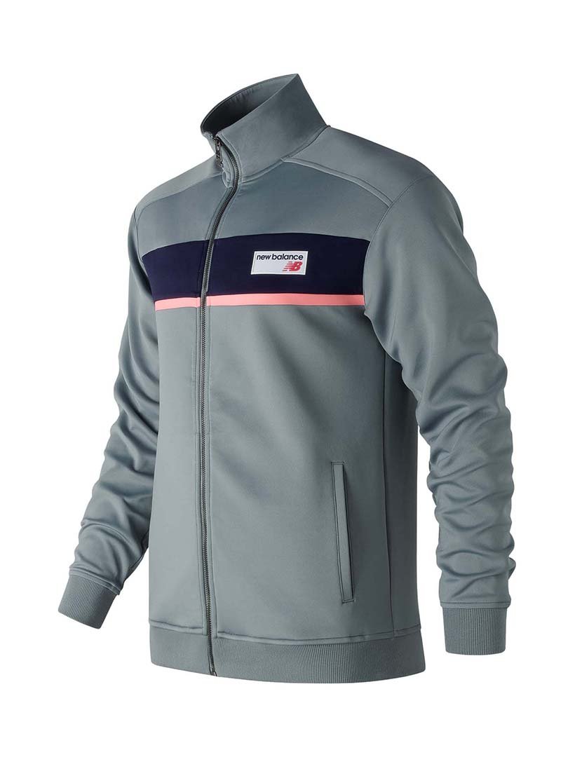 Track Jacket NB Athletics Cinzento