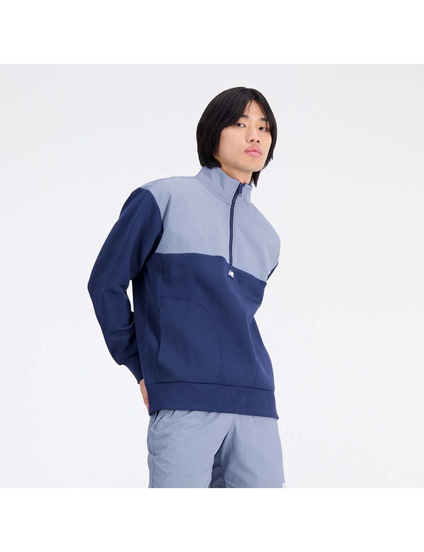 Sweatshirt half-zip NB Athletics Tech Fleece Azul