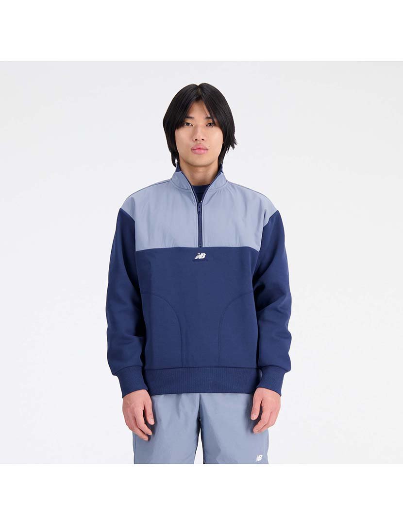 Sweatshirt half-zip NB Athletics Tech Fleece Azul