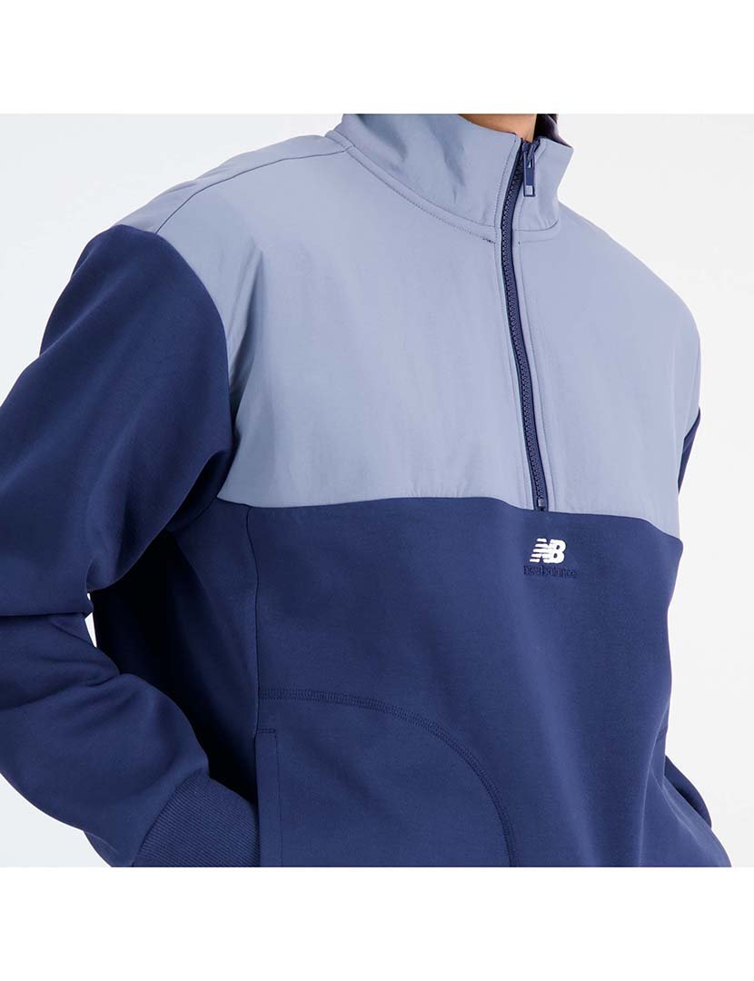 Sweatshirt half-zip NB Athletics Tech Fleece Azul