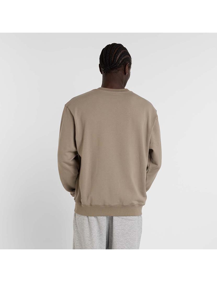 Sweatshirt Athletics Premium Logo Crew Castanho