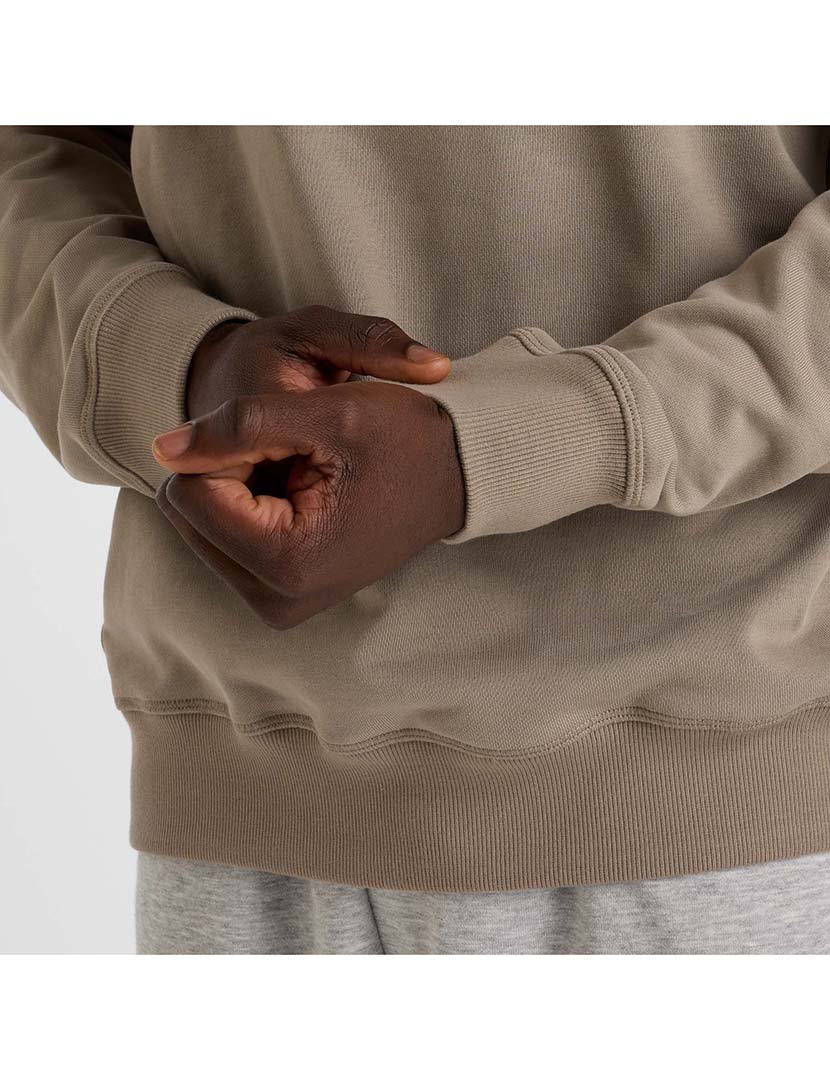 Sweatshirt Athletics Premium Logo Crew Castanho