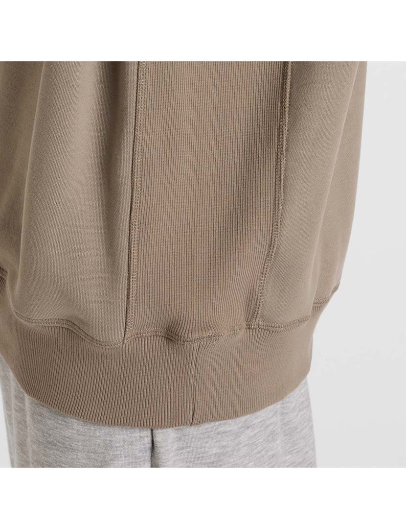 Sweatshirt Athletics Premium Logo Crew Castanho