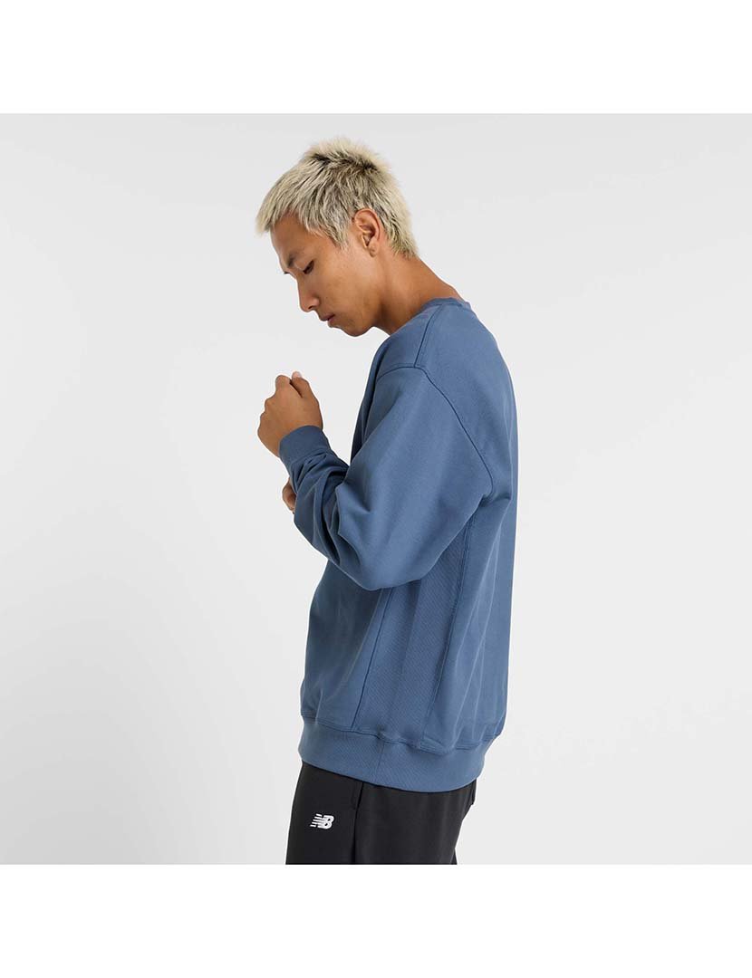 Sweatshirt Athletics Premium Logo Crew Azul