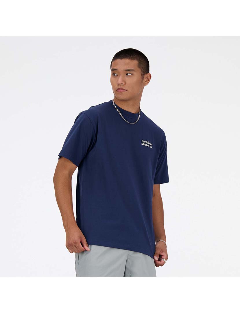 T-Shirt Flocked Athletics Azul