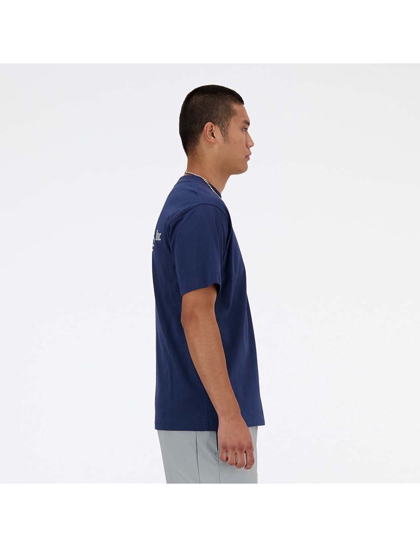 T-Shirt Flocked Athletics Azul