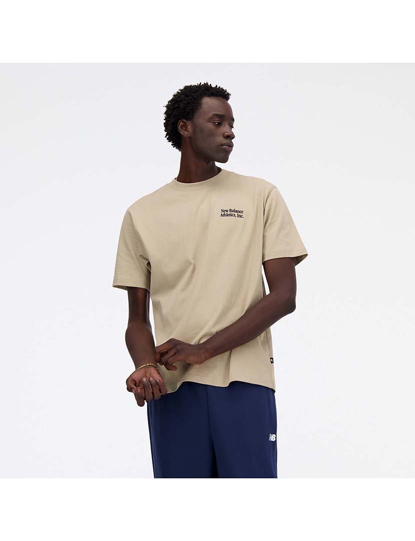 T-Shirt Flocked Athletics Cinzento