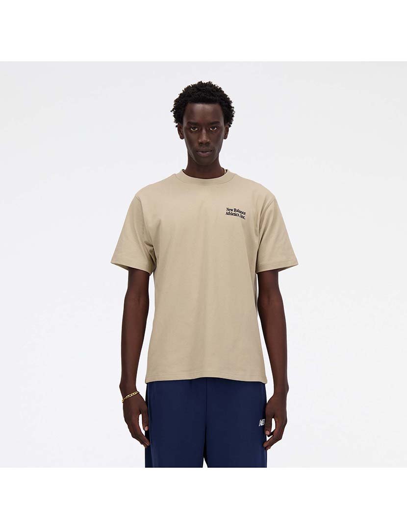 T-Shirt Flocked Athletics Cinzento