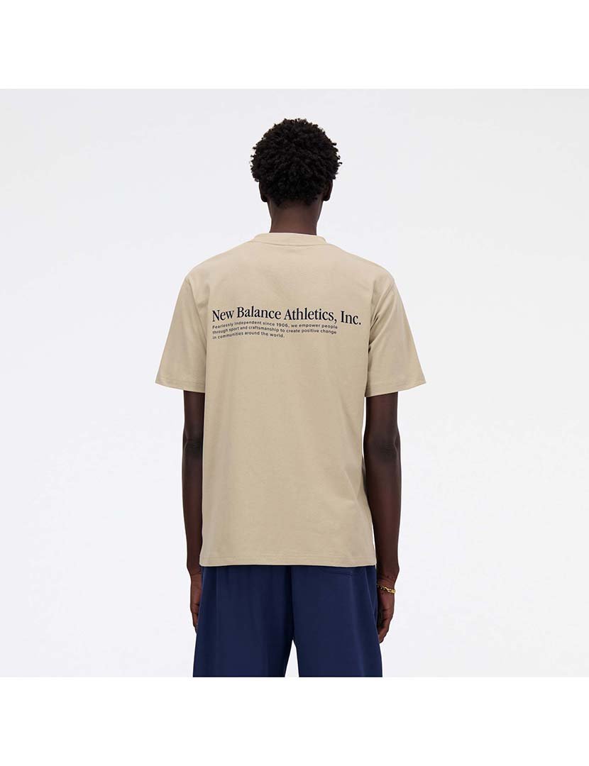 T-Shirt Flocked Athletics Cinzento