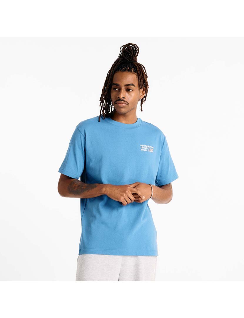 T-Shirt Logo Premium Athletics Azul