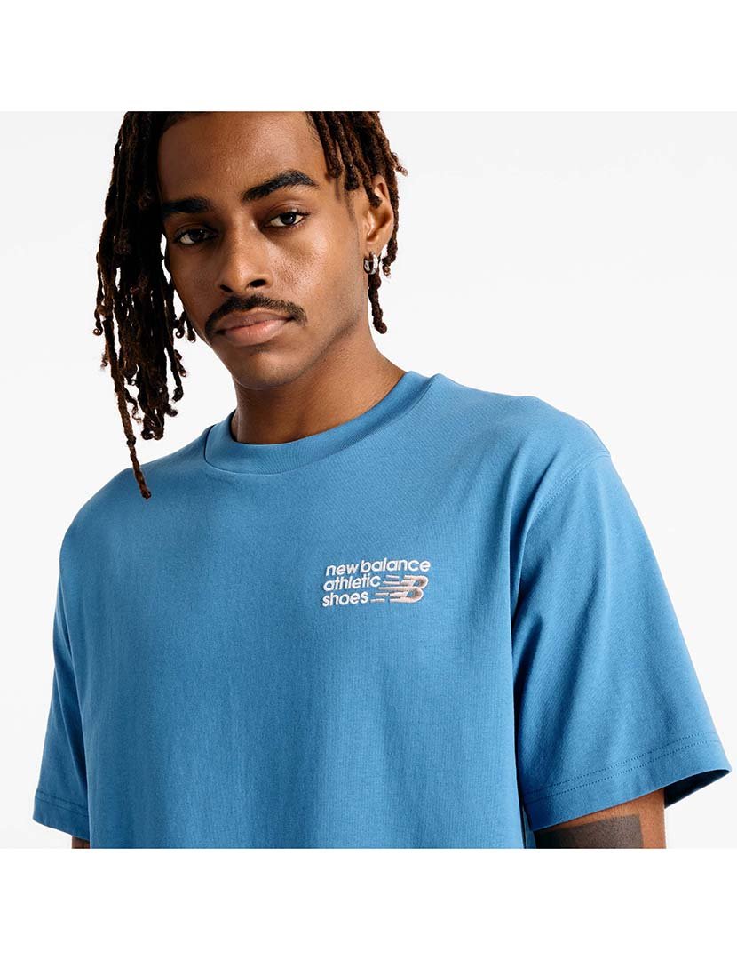 T-Shirt Logo Premium Athletics Azul