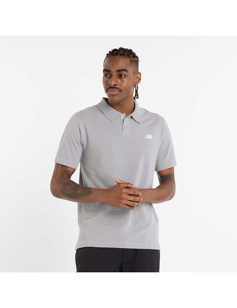 Pólo de Piqué Cinzento